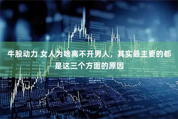 牛股动力 女人为啥离不开男人，其实最主要的都是这三个方面的原因